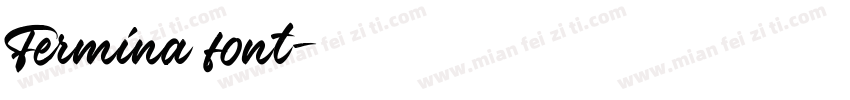 Fermina font字体转换